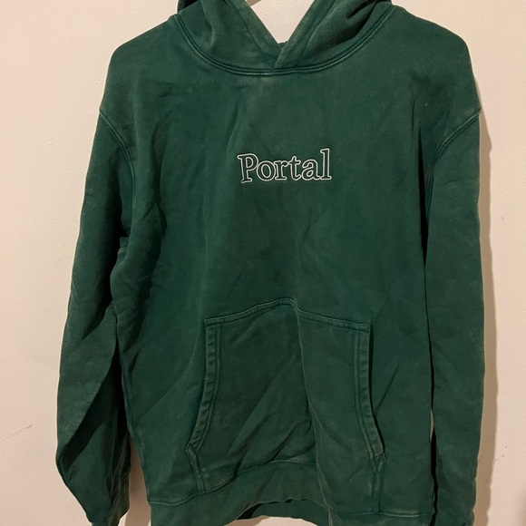 TAIKAN X  Portal Green Hoodie Size Small 100% Cotton - Picture 2 of 9